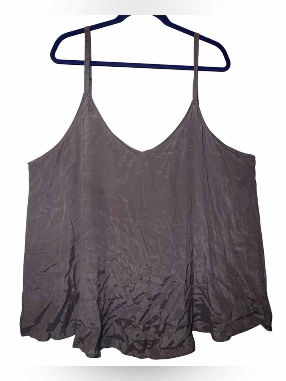 Torrid 3X Shopie Shiny Gray Crepe Cami